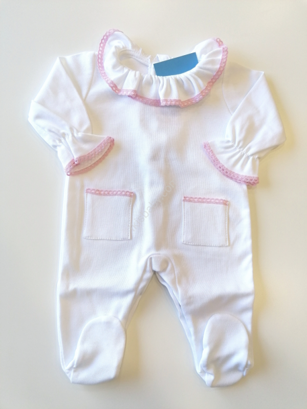 Babygrow Gola Rendada Branco Ikisbaby Loja Online