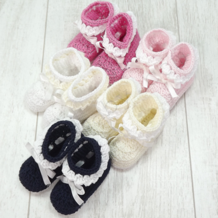 Carapins para bebé em croché