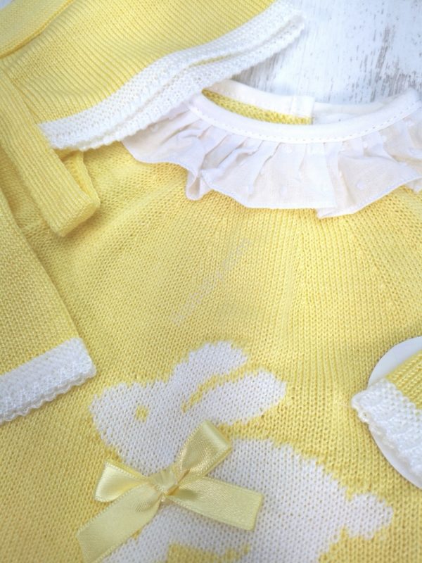 Conjunto de malha amarelo