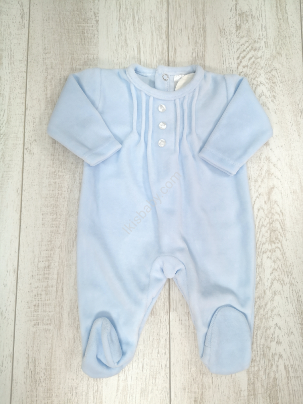 Babygrow bebé veludo azul