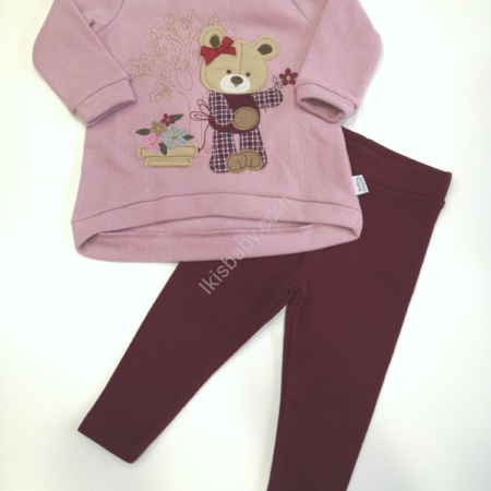 Conjunto de Bebé Menina com ursinho
