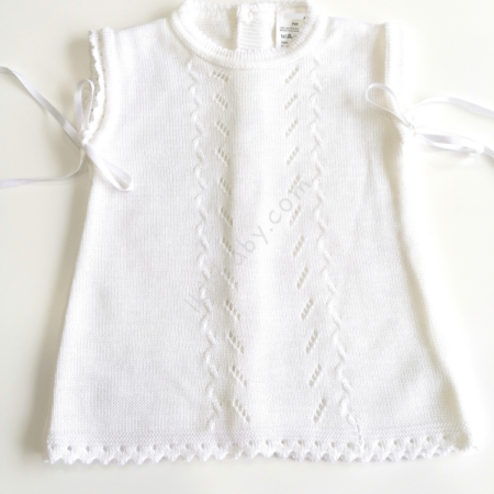 Vestido branco em malha