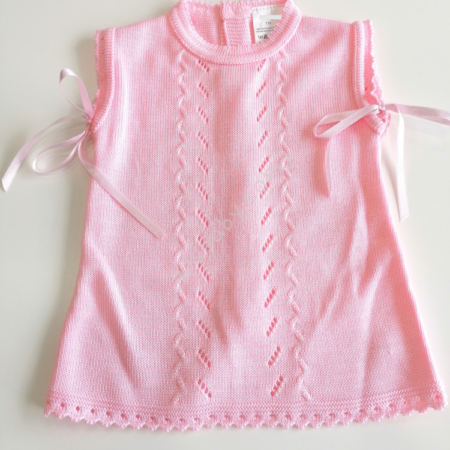 Vestido rosa em malha