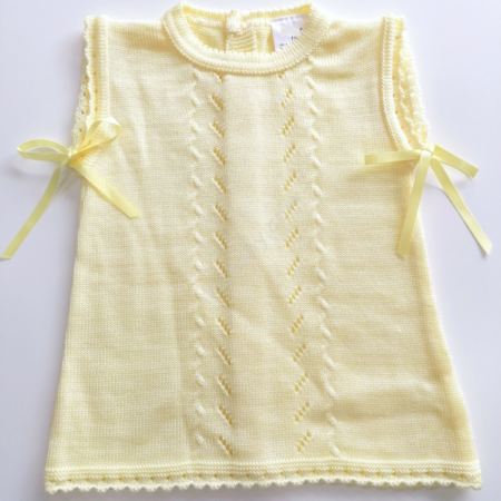 Vestido amarelo em malha