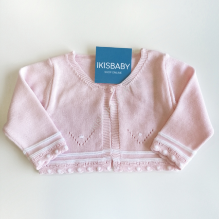 Bolero rosa para bebé