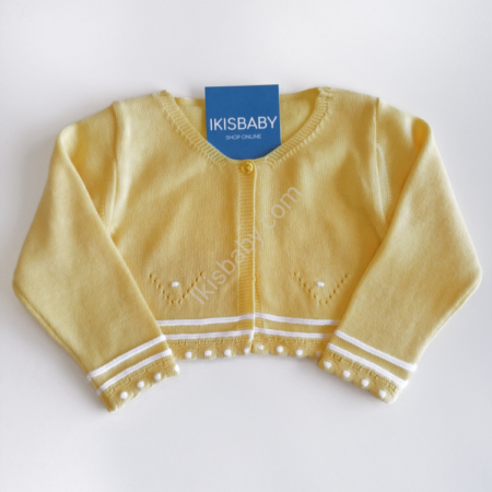 Bolero amarelo para bebé