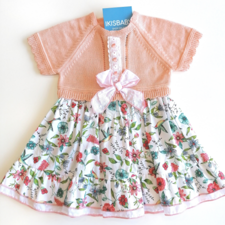Vestido bebé menina em malha