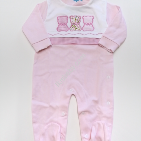 Babygrow Bebé rosa em Algodão