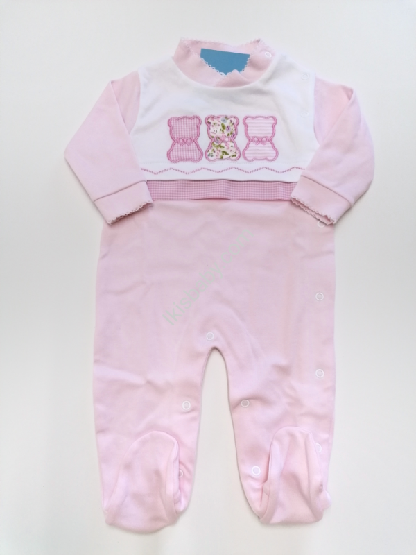 Babygrow Bebé rosa em Algodão