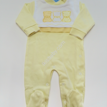 Babygrow Bebé amarelo Algodão