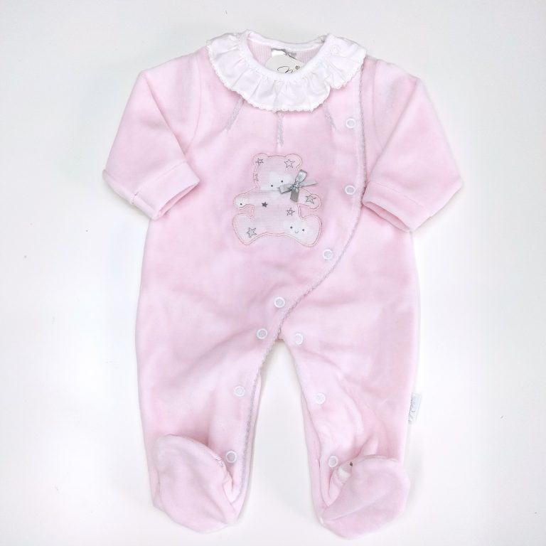 babygrow urso rosa