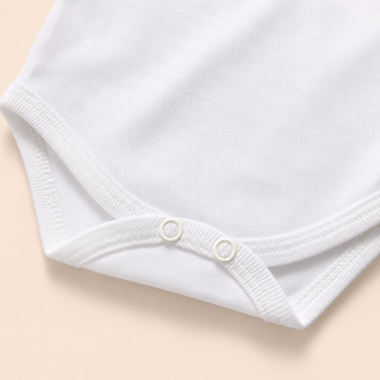 molas de aperto de body branco em algodão